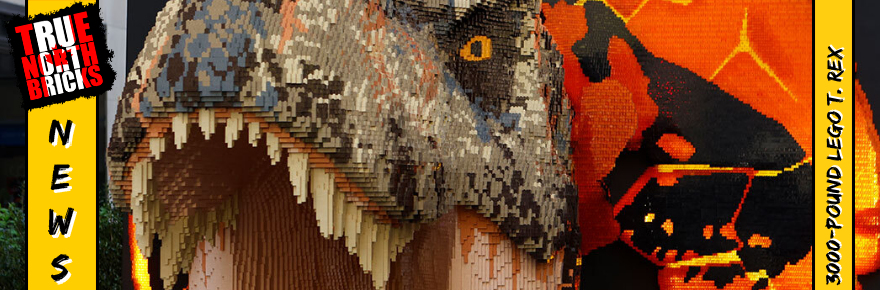 3000-pound LEGO® T-rex Unveiled