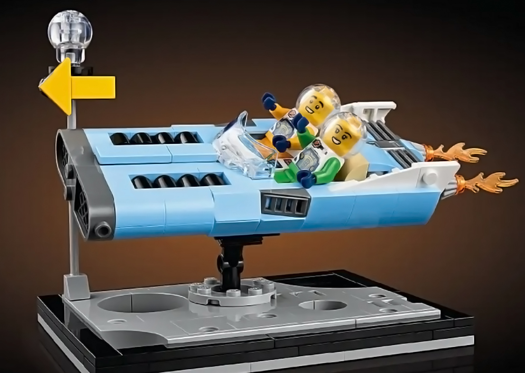 LEGO Moon Car racing to the rewards centre