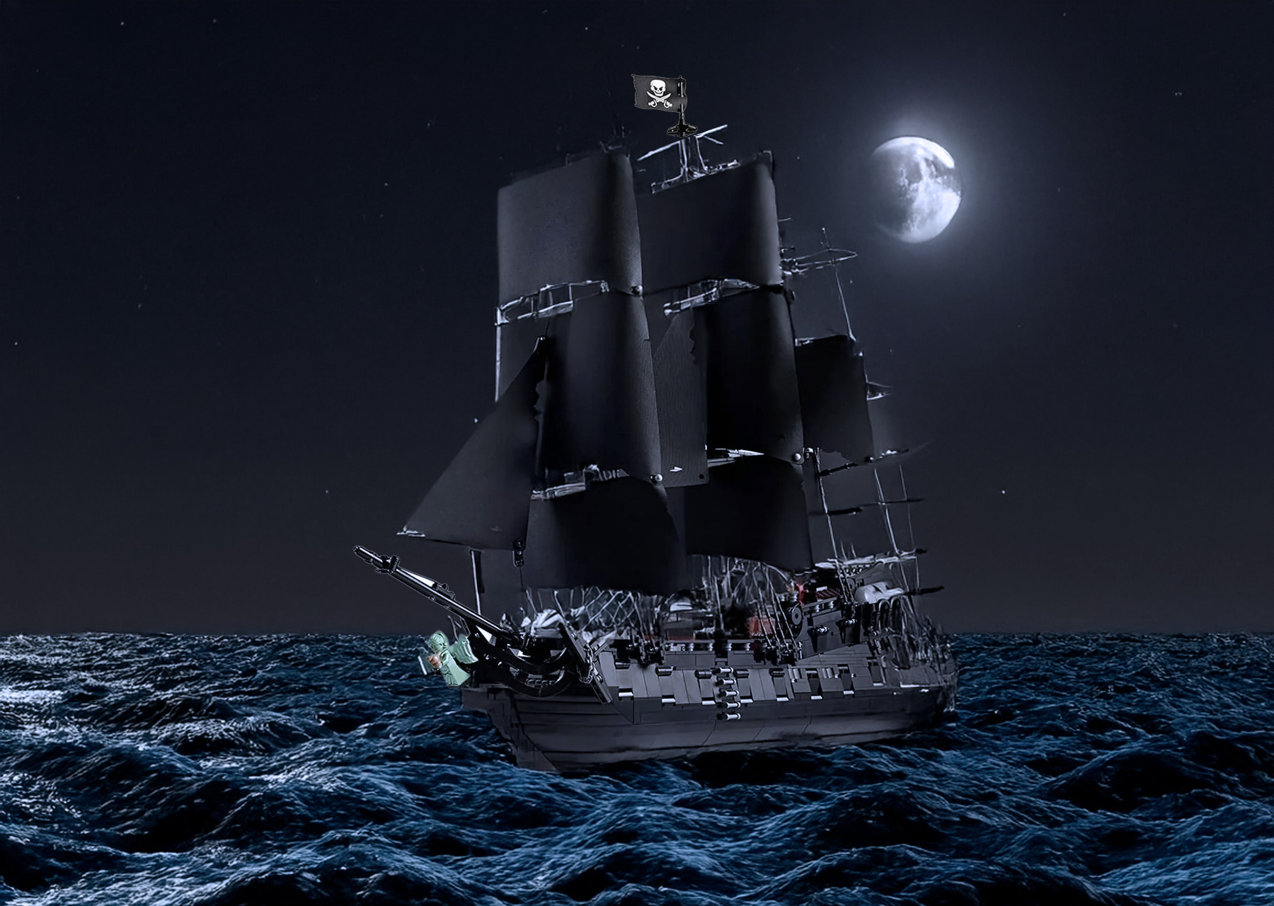 Captain Jack Sparrow's Pirate Ship Sets Sail