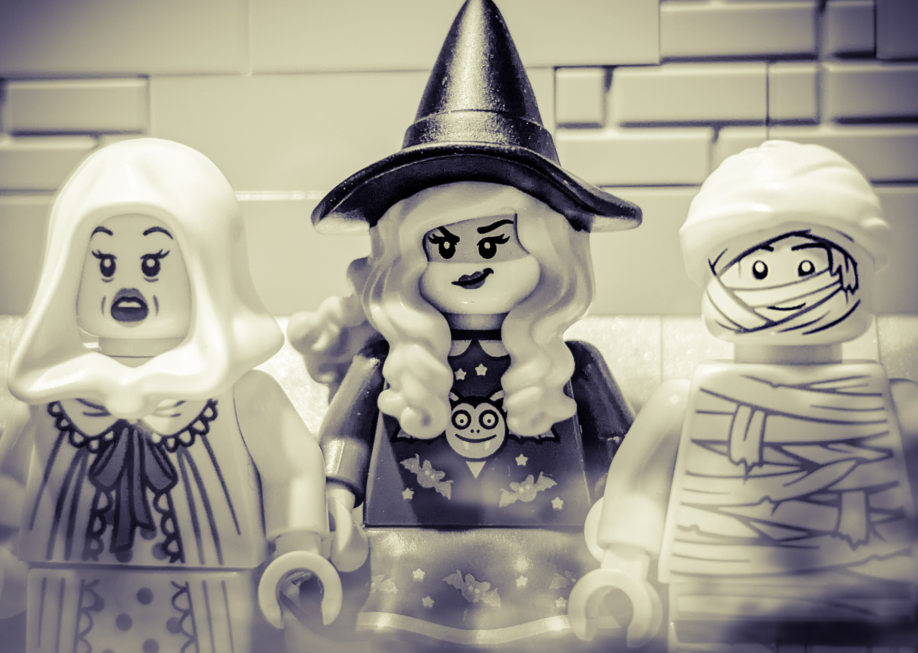 A witch, a ghost, and a mummy...
